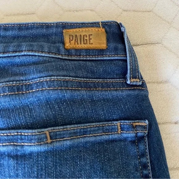 COPY - PAIGE SKYLINE BOOT MID RISE BOOT LEG JEANS SZ 26 - Picture 7 of 16